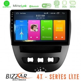 Bizzar 4t Series Toyota Aygo/citroen C1/peugeot 107 4core Android12 2+32gb Navigation Multimedia Tablet 10 u-lvb-Ty0866