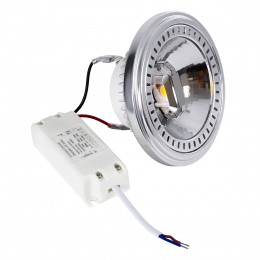 GloboStar® DARKO 60382 Σποτ LED Indirect Anti-Glare AR111 14W 1638lm 40° AC 220-240V IP20 Φ11.1 x Υ6.6cm Φυσικό Λευκό 4500K Dimmable - Bridgelux High Lumen COB Gen2 - TÜV Certified Driver - 5 Years Warranty