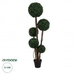 GloboStar® Artificial Garden BUXUS 20403 Τεχνητό Διακοσμητικό Φυτό Πυξός Υ150cm