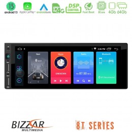 Bizzar 1din 8t Series 8core Android13 4+64gb Navigation Multimedia 6.9 u-8t-Uv50
