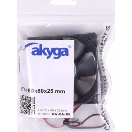 Akyga AW-8A Case Fan 80mm με Σύνδεση 2-Pin