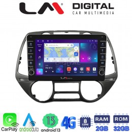 LM Digital - LM ZG8837 GPS Οθόνη OEM Multimedia Αυτοκινήτου για Hyundai i20 2008 > 2014 (CarPlay/AndroidAuto/BT/GPS/WIFI/GPRS) electriclife