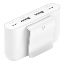 Belkin BUZ001bt2MWHB7 BoostCharge 4-Port USB Power Extender 