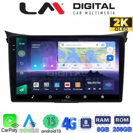 LM Digital - LM ZQ8156 GPS Οθόνη OEM Multimedia Αυτοκινήτου για Hyundai i30 2012 > 2017 (CarPlay/AndroidAuto/BT/GPS/WIFI/GPRS) electriclife