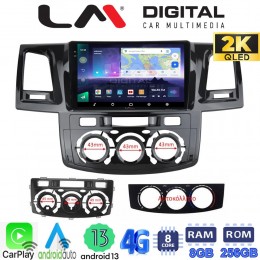 LM Digital - LM ZQ8821 GPS Οθόνη OEM Multimedia Αυτοκινήτου για TOYOTA HILUX 2005>2016 (CarPlay/AndroidAuto/BT/GPS/WIFI/GPRS) electriclife