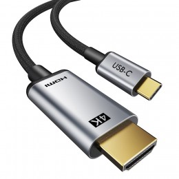 CABLETIME καλώδιο USB-C σε HDMI CT-CMHD2, 4K/60Hz, 5m, μαύρο