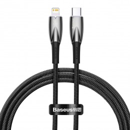 Baseus Glimmer Braided USB-C to Lightning Cable 20W Μαύρο 1m (CADH000001)