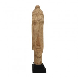Προτομή βούδας Dran Inart φυσικό μάνγο ξύλο 12x12x63.5εκ