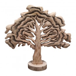 Επιτραπέζιο διακοσμητικό δέντρο Natrem Inart φυσικό μάνγκο ξύλο 45x11x43εκ
