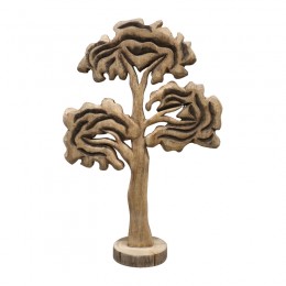Επιτραπέζιο διακοσμητικό δέντρο Ethelia Inart φυσικό μάνγκο ξύλο 35.5x11x53εκ