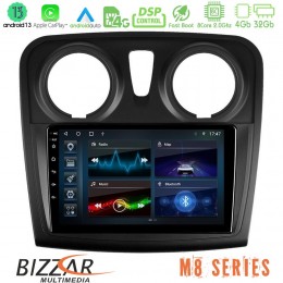 Bizzar m8 Series Dacia Dokker 2014-2021 8core Android13 4+32gb Navigation Multimedia Tablet 9 u-m8-Dc1132