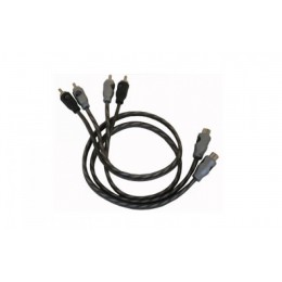 RCA Y Adaptor slim signal cable twisted technology 1F-2M, 2x0.3m Necom SI-E2Y ΖΕΥΓΟΣ