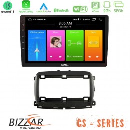 Bizzar cs Series 4core Android13 2+32gb  Fiat 500 2016&gt; Navigation Multimedia Tablet 9 u-cs-Ft1150