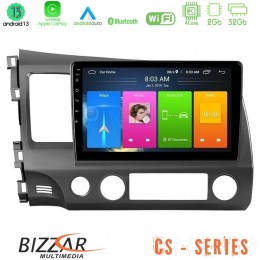 Bizzar cs Series 4core Android13 2+32gb Honda Civic 2006-2011 Navigation Multimedia Tablet 9 u-cs-Hd908