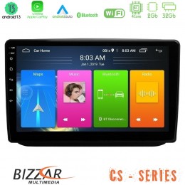 Bizzar cs Series 4core Android13 2+32gb Skoda Fabia 2007-2014 Navigation Multimedia Tablet 10 u-cs-Sk0486