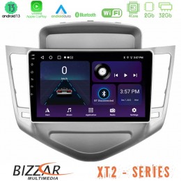 Bizzar xt2 Series 4core Android13 2+32gb Chevrolet Cruze 2009-2012 Navigation Multimedia Tablet 9 u-xt2-Cv036n