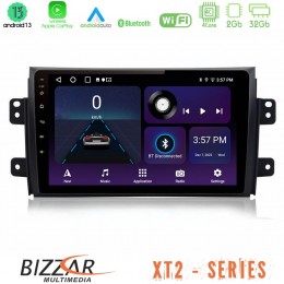 Bizzar xt2 Series 4core Android13 2+32gb Suzuki sx4 2006-2014 Fiat Sedici 2006-2014 Navigation Multimedia Tablet 9 u-xt2-Sz0649