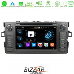 Bizzar Toyota Auris 2007-2012 Android 12 8core 4+64gb Navigation Multimedia (Oem Style 7) u-px5-Ty11