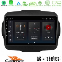 Cadence qg Series 8core Android13 4+64gb Jeep Renegade 2015-2019 Navigation Multimedia Tablet 9 u-qg-Jp134