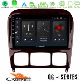 Cadence qg Series 8core Android13 4+64gb Mercedes s Class 1999-2004 (W220) Navigation Multimedia Tablet 9 u-qg-Mb0765