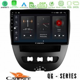 Cadence qg Series 8core Android13 4+64gb Toyota Aygo/citroen C1/peugeot 107 Navigation Multimedia Tablet 10 u-qg-Ty0866
