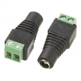 100082 Βύσμα Τροφοδοσίας DC Θηλυκό - Female Jack Connector σε Κλέμα 5.5 x 2.1mm