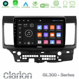 Clarion Gl300 Series 4core Android11 2+32gb Mitsubishi Lancer 2008 – 2015 Navigation Multimedia Tablet 10 με Carplay &Amp; Android Auto u-gl3-Mt232