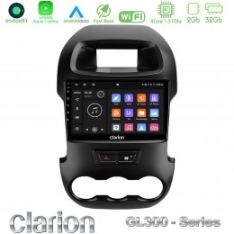 Clarion Gl300 Series 4core Android11 2+32gb Ford Ranger 2012-2016 Navigation Multimedia Tablet 9 με Carplay &Amp; Android Auto u-gl3-Fd0591
