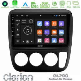 Clarion Gl700 Lite Series 8core Android11 6+128gb Honda crv 1997-2001 Navigation Multimedia Tablet 9 με Carplay &Amp; Android Auto u-G76l-Hd0935