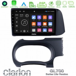 Clarion Gl700 Lite Series 8core Android11 6+128gb Hyundai i10 Navigation Multimedia Tablet 9 με Carplay &Amp; Android Auto u-G76l-Hy0679