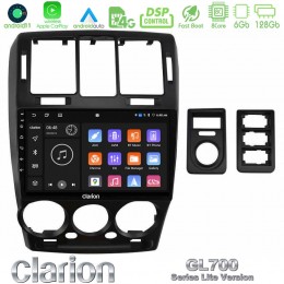 Clarion Gl700 Lite Series 8core Android11 6+128gb Hyundai Getz 2002-2009 Navigation Multimedia Tablet 9 με Carplay &Amp; Android Auto u-G76l-Hy1146