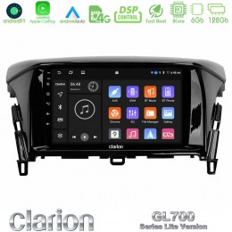 Clarion Gl700 Lite Series 8core Android11 6+128gb Mitsubishi Eclipse Cross Navigation Multimedia Tablet 9 με Carplay &Amp; Android Auto u-G76l-Mt2021