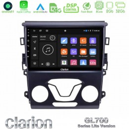 Clarion Gl700 Lite Series 8core Android11 2+32gb Ford Mondeo 2014-2017 Navigation Multimedia Tablet 9 με Carplay &Amp; Android Auto u-G72l-Fd0106