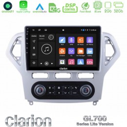 Clarion Gl700 Lite Series 8core Android11 2+32gb Ford Mondeo 2007-2011 (Auto A/c) Navigation Multimedia Tablet 9 με Carplay &Amp; Android Auto u-G72l-Fd0919ac