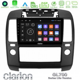 Clarion Gl700 Lite Series 8core Android11 2+32gb Nissan Navara Navigation Multimedia Tablet 9 με Carplay &Amp; Android Auto u-G72l-Ns0900