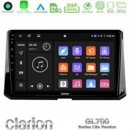 Clarion Gl700 Lite Series 8core Android11 2+32gb Toyota Corolla 2019-2022 Navigation Multimedia Tablet 9 με Carplay &Amp; Android Auto u-G72l-Ty0597