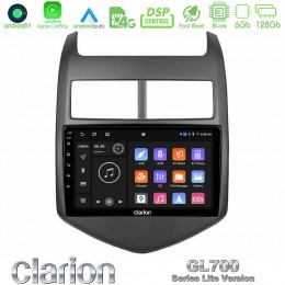 Clarion Gl700 Lite Series 8core Android11 6+128gb Chevrolet Aveo 2011-2017 Navigation Multimedia Tablet 9 με Carplay &Amp; Android Auto u-G76l-Cv0243