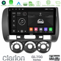 Clarion Gl700 Series 8core Android11 4+64gb Honda Jazz 2002-2008 (Manual A/c) Navigation Multimedia Tablet 9 με Carplay &Amp; Android Auto u-gl7-Hd100n