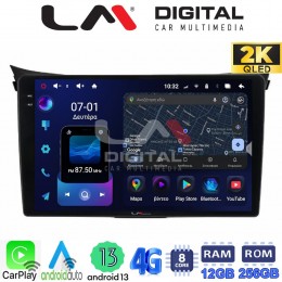 LM ZS8156 GPS Οθόνη OEM Multimedia Αυτοκινήτου για Hyundai i30 2012 > 2017 (CarPlay/AndroidAuto/BT/GPS/WIFI/GPRS) electriclife