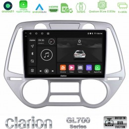 Clarion Gl700 Series 8core Android13 4+64gb Hyundai i20 2009-2012 Auto a/c Navigation Multimedia Tablet 9 με Carplay &Amp; Android Auto u-gl7-Hy0709