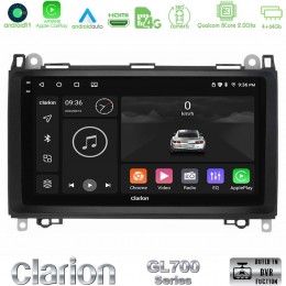 Clarion Gl700 Series 8core Android11 4+64gb Mercedes A/b/vito/sprinter Class Navigation Multimedia Tablet 9 με Carplay &Amp; Android Auto u-gl7-Mb0759