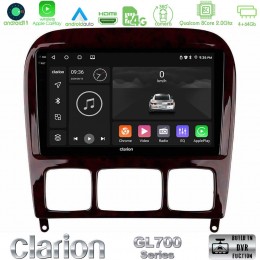 Clarion Gl700 Series 8core Android11 4+64gb Mercedes s Class 1999-2004 (W220) Navigation Multimedia Tablet 9 με Carplay &Amp; Android Auto u-gl7-Mb0765