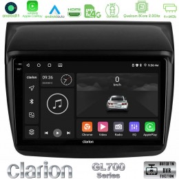 Clarion Gl700 Series 8core Android13 4+64gb Mitsubishi L200 Navigation Multimedia Tablet 9 με Carplay &Amp; Android Auto u-gl7-Mt0314