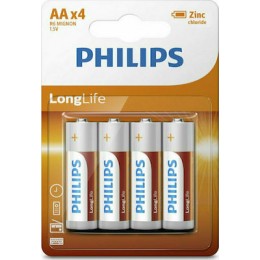 Philips LongLife Μπαταρίες Zinc AA 1.5V 4τμχ