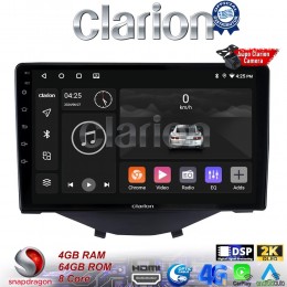 CLARION GL74564B Οθόνη OEM Multimedia Αυτοκινήτου για Toyota Aygo 2014 > Citroen C1 2014 > Peugeot 107 2014 > (CarPlay/AndroidAuto/BT/GPS/WIFI/GPRS) electriclife