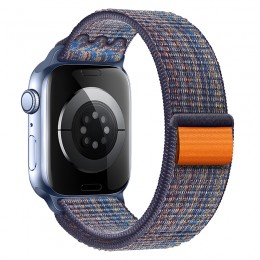 Watchband Hoco WA25 38/40/41mm Nylon Strap για Apple Watch series 1/2/3/4/5/6/7/8/9/SE/SE2 Royal Blue and Orange