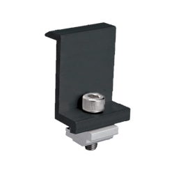 EL-EC END CLAMP FOR FRAMED PANEL 35MM BLACK