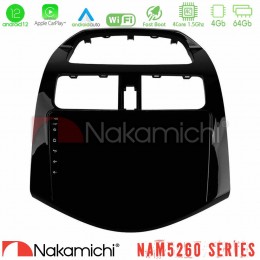 Nakamichi Nam5260 Series 4core Android12 4+64gb Chevrolet Spark 2009-2015 Navigation Multimedia Tablet 9 με Carplay & Android Auto u-n44-Cv0683