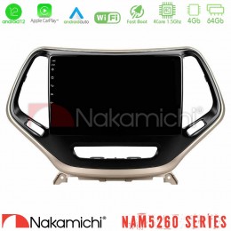 Nakamichi Nam5260 Series 4core Android12 4+64gb Jeep Cherokee 2014-2019 Navigation Multimedia Tablet 9 με Carplay &Amp; Android Auto u-n44-Jp0077