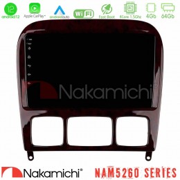 Nakamichi Nam5260 Series 4core Android12 4+64gb Mercedes s Class 1999-2004 (W220) Navigation Multimedia Tablet 9 με Carplay &Amp; Android Auto u-n44-Mb0765